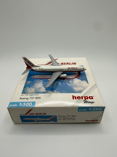 Herpa wings 500 air berlin - wings, 1:500